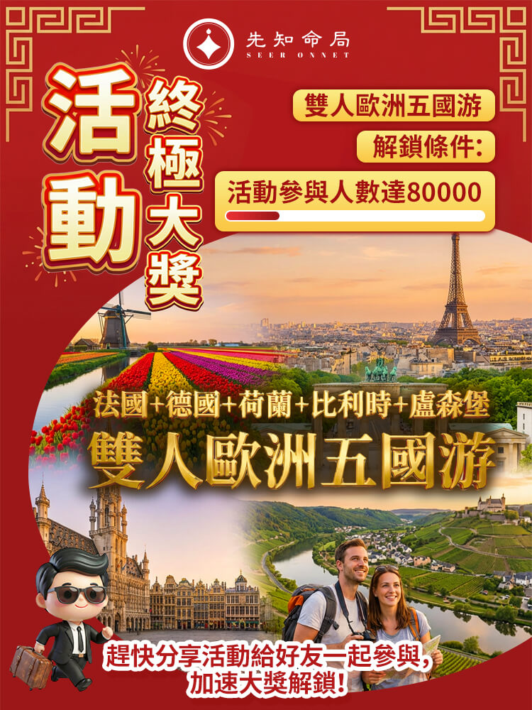 集團年菜抽大獎——雙人歐洲五國遊！图片2