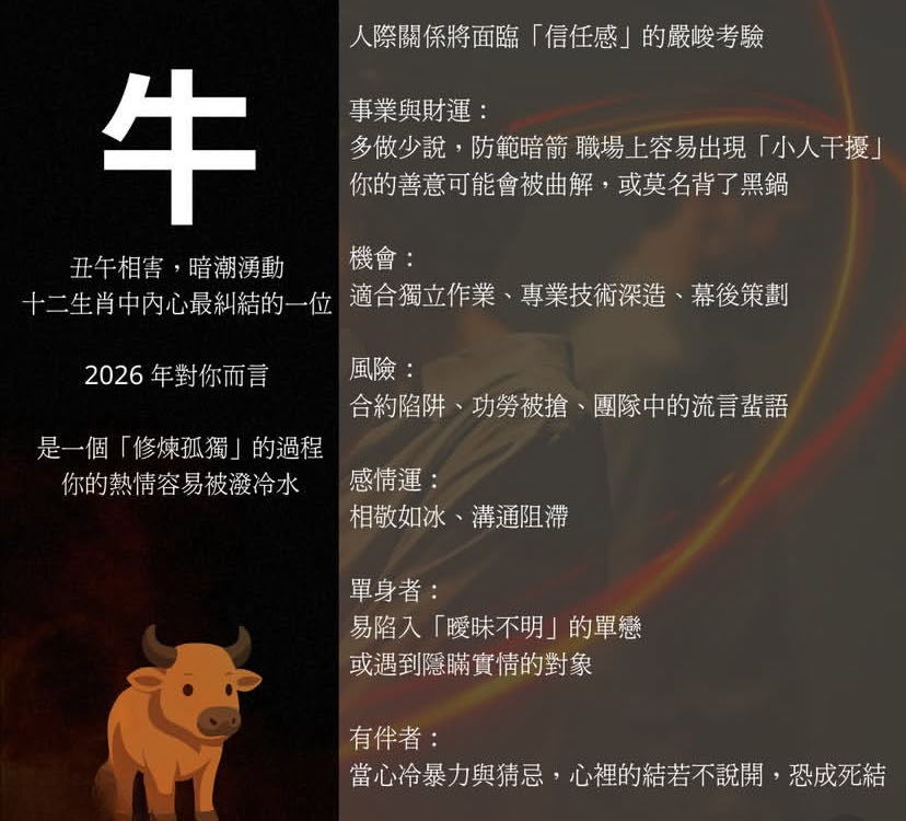 2026年，12生肖注意事項图片3