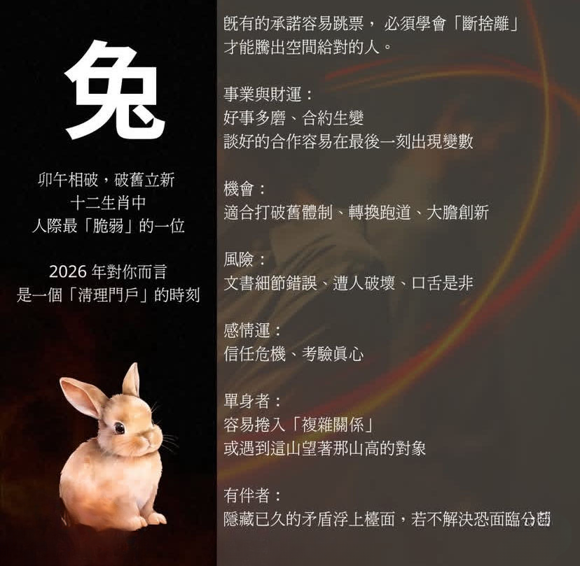 2026年，12生肖注意事項图片5