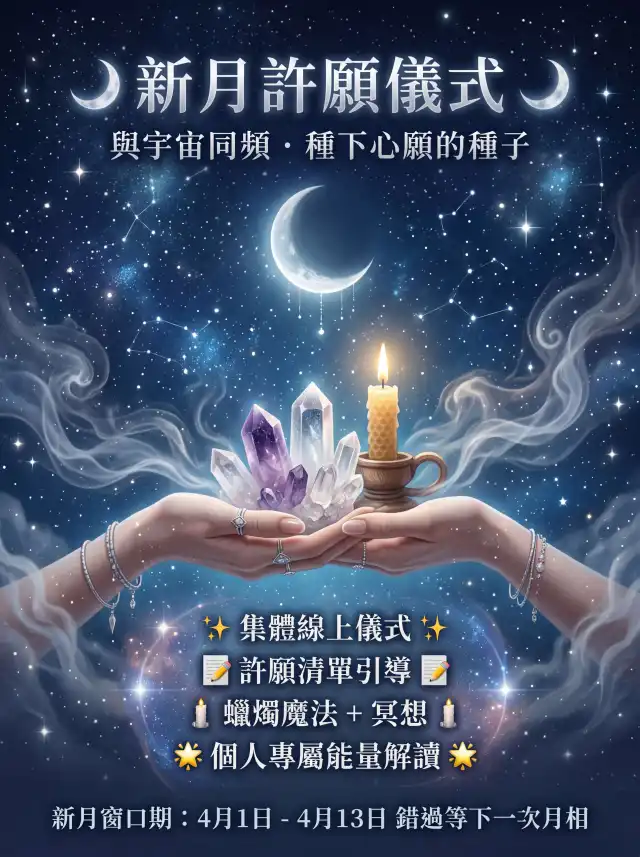 ⚡ 為什麼這次新月,你絕對不能錯過?