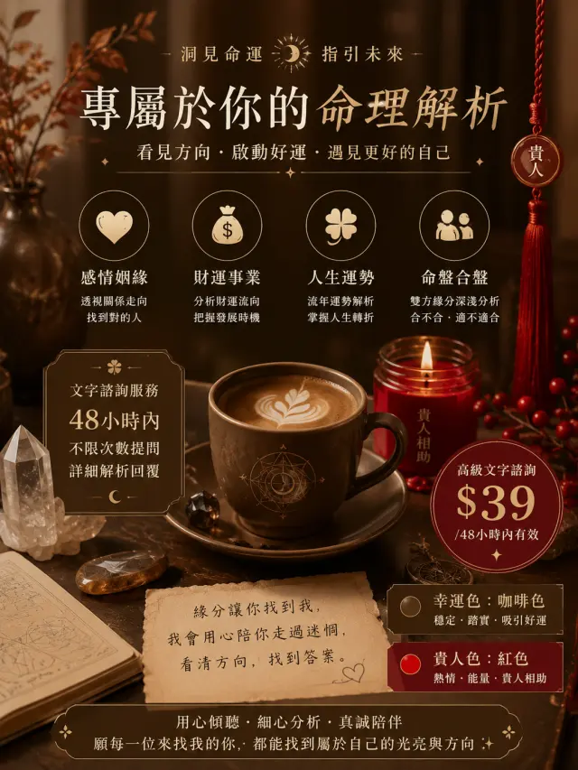 15年以上命理經驗|感情・財運・人生方向解析