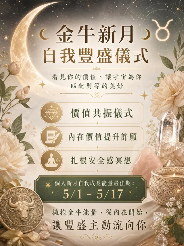 五月最強金牛新月來了!