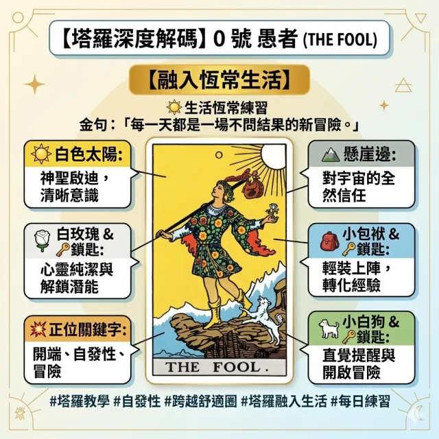 在黑暗中勇敢邁步，做一個靈魂自由的愚者 🌌
