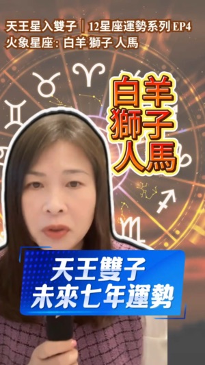 天王星入雙子座 白羊獅子人馬的運勢视频封面