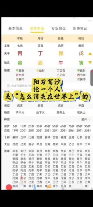 陽刃駕殺小心災