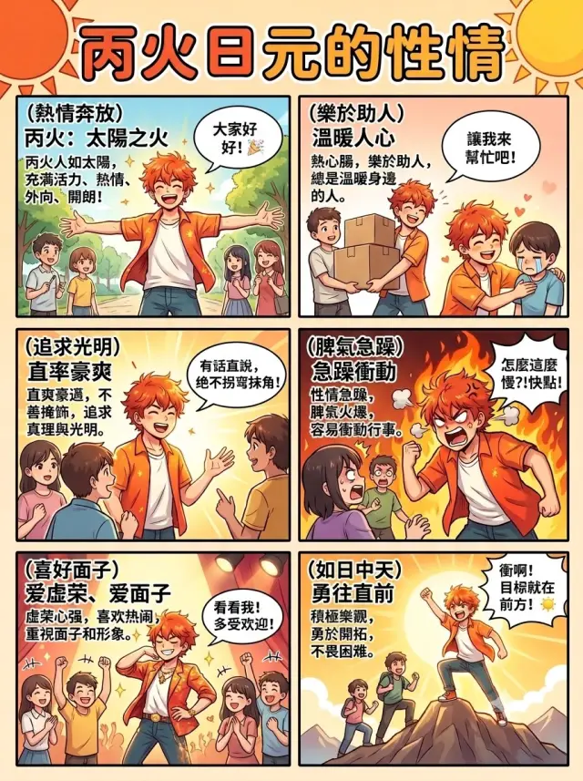 八字知識：火命人的個性