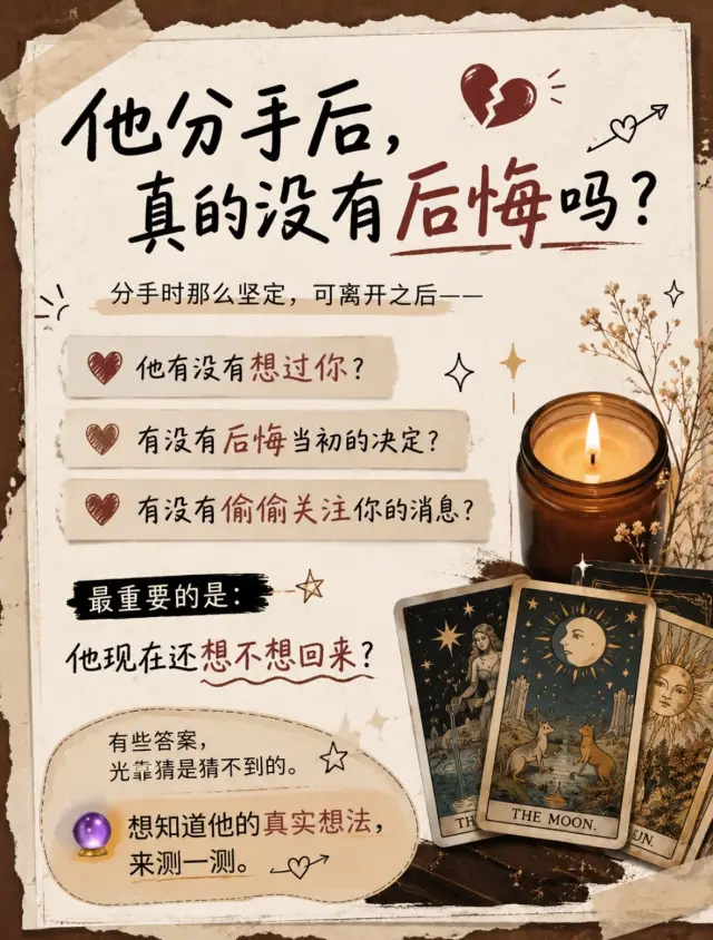 🔮分手後Ta有沒有後悔?