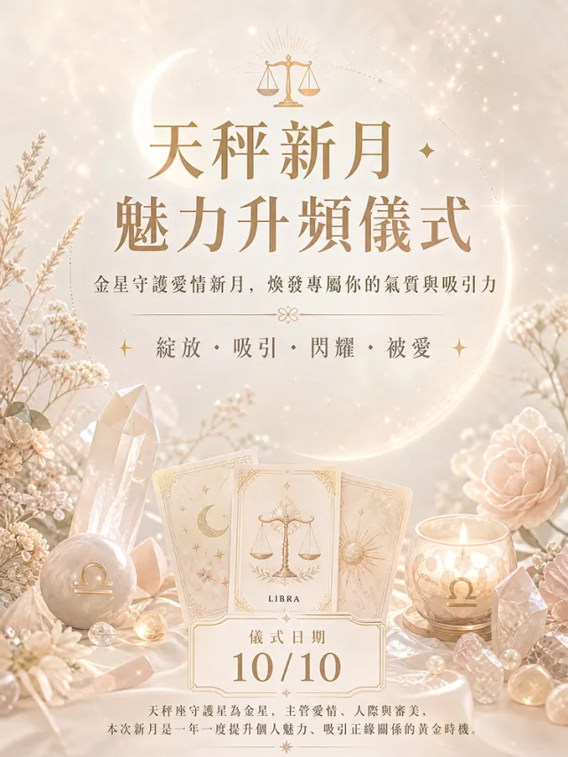 天秤新月・魅力升頻儀式