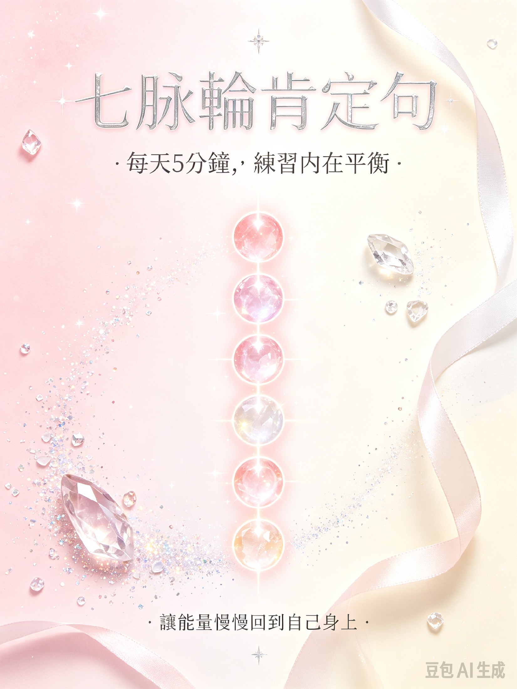 七脈輪肯定句|每天5分鐘,練習內在平衡 cover