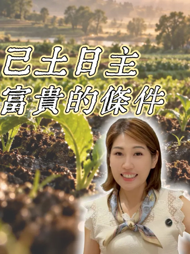 己土日主、富貴的條件
