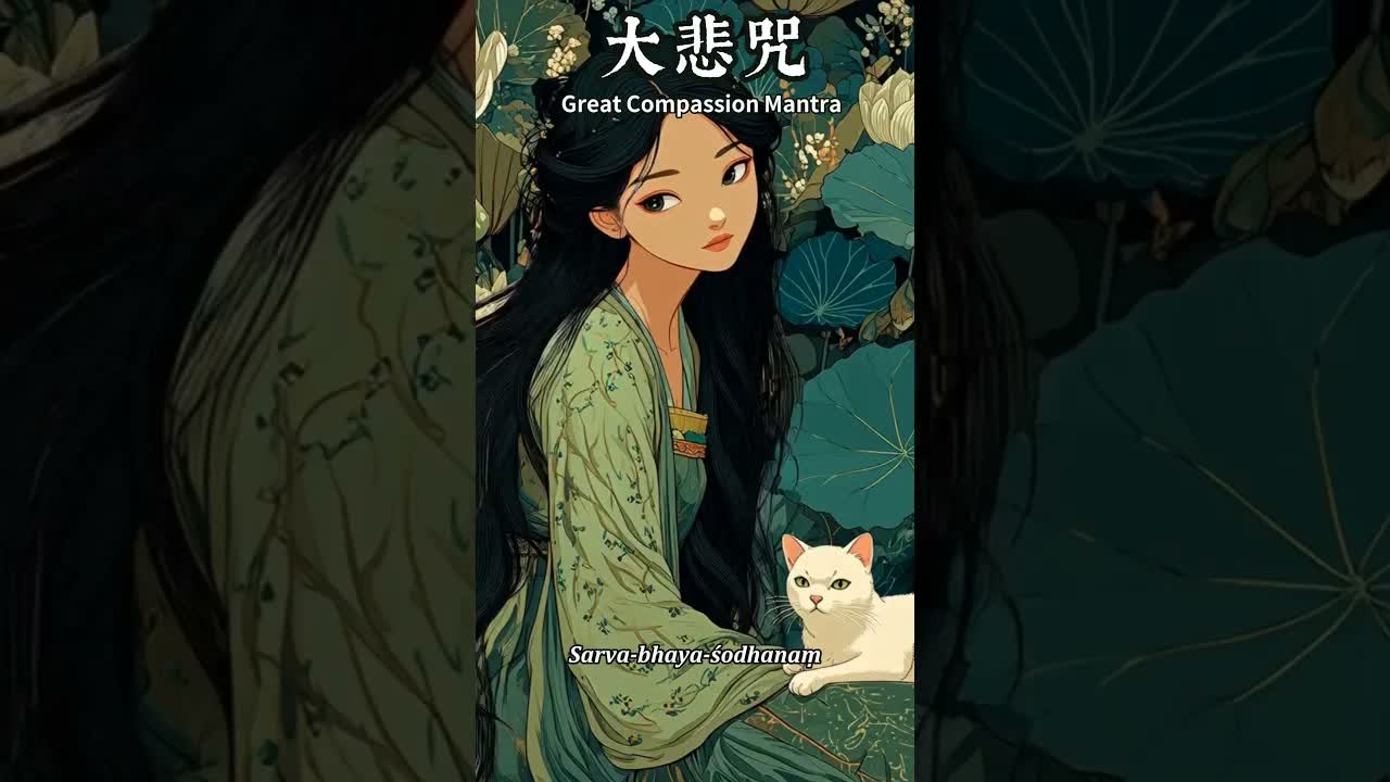 Great Compassion Mantra 大悲咒|舒緩療愈|淨化心靈梵音 #佛樂療愈 #靜心冥想 #冥想