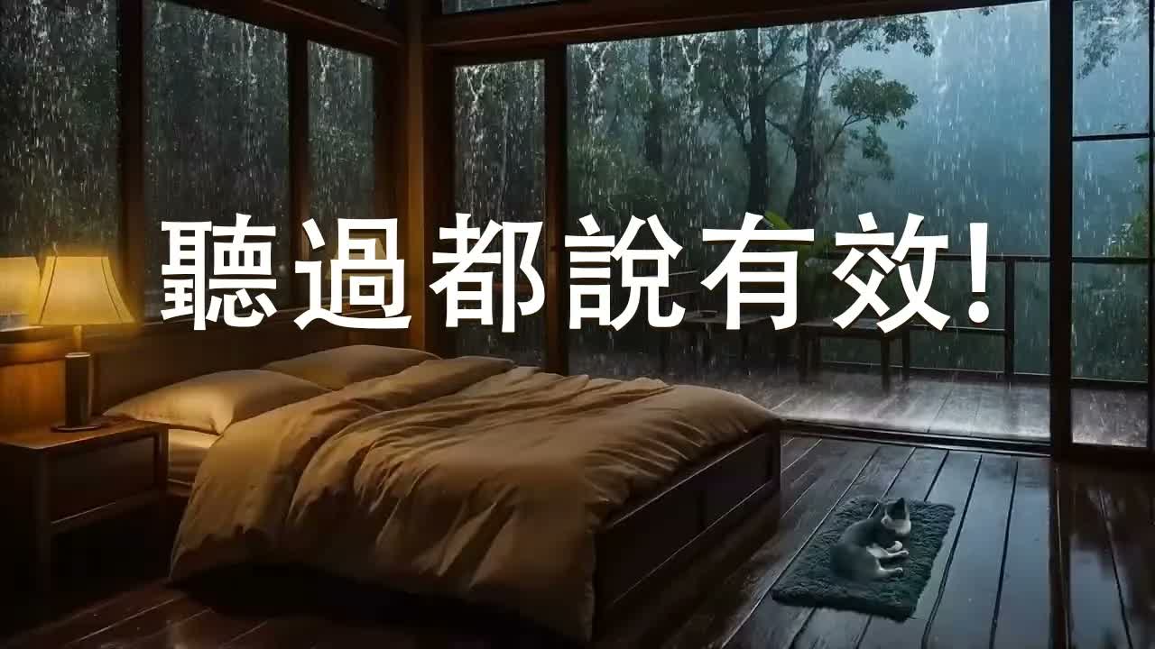 【100%無廣告 ,聽過都説有效!】聽完很多人都説直接睡到天亮的雨聲睡眠音樂 - 鋼琴曲 輕音樂 睡眠, 天籟之音 冥想音樂 鎮靜音樂 馳放音樂 Piano Music & Rain Sounds