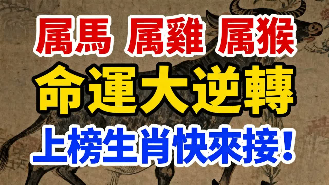 屬馬屬雞屬猴！命運大逆轉，晚年金銀滿屋數不完！上榜生肖快來接！