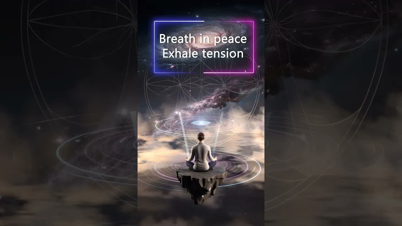 Breath in peace, exhale tension