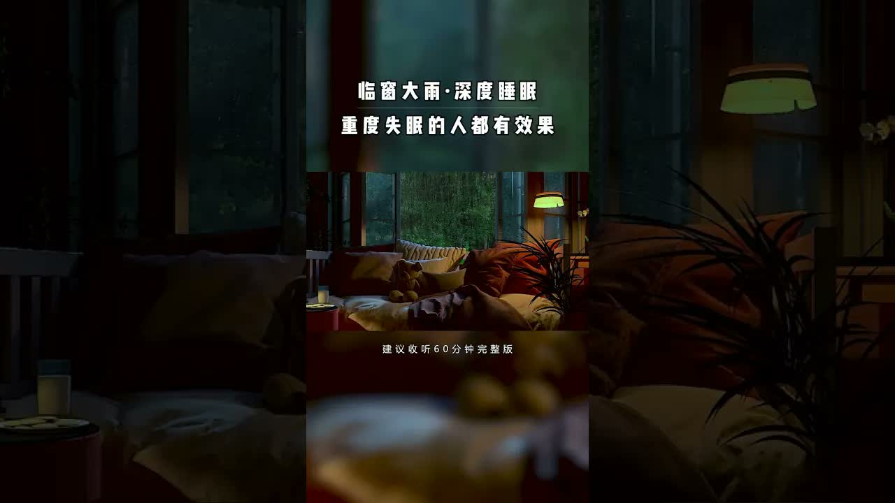 你願意在靠窗的沙發上聽雨睡覺麼?下雨天#睡眠#治癒##助眠#失眠