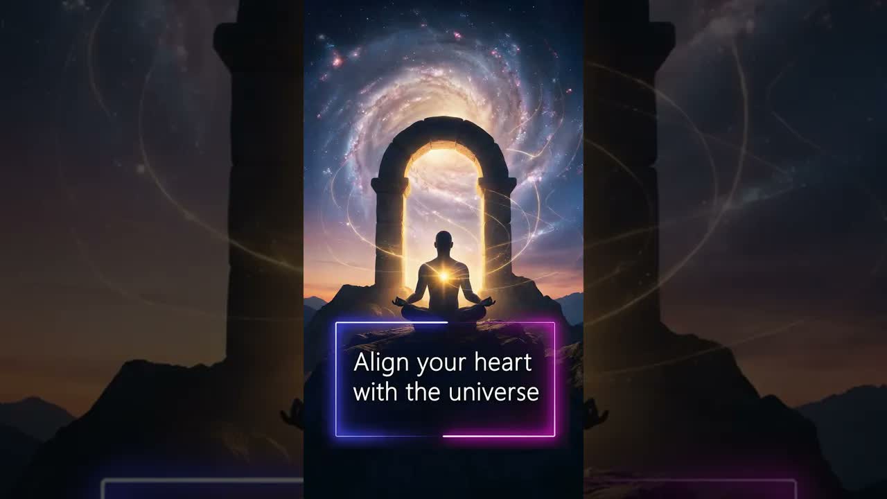 Align your heart with the universe